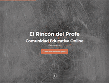 Tablet Screenshot of elrincondelprofe.org